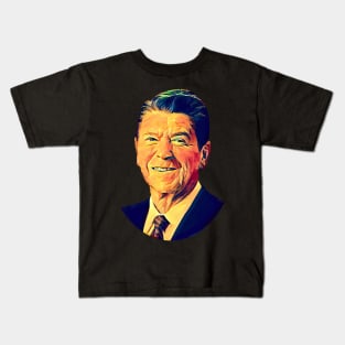 Ronald Reagan Polypaint Kids T-Shirt